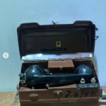 Antique  World War 2 Metal Phone From Ship