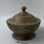 Antique Old Engraved Old Cooper Bowl