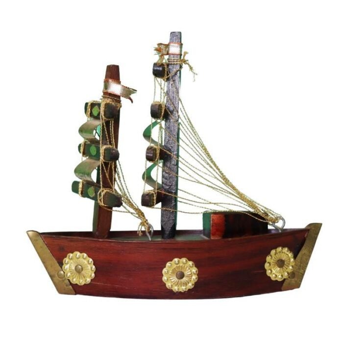 ⁦Antique Vintage Household Handmade wooden boat⁩ - الصورة ⁦1⁩