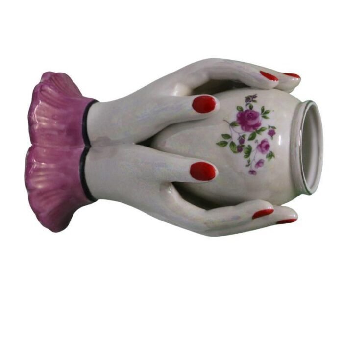 ⁦Antique Two Hands Holding Vase⁩ - الصورة ⁦2⁩