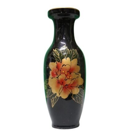 Antique Home Decor Classic Ceramic Black Flower Vase