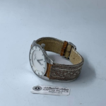 Antique vintage watch with a silver strap