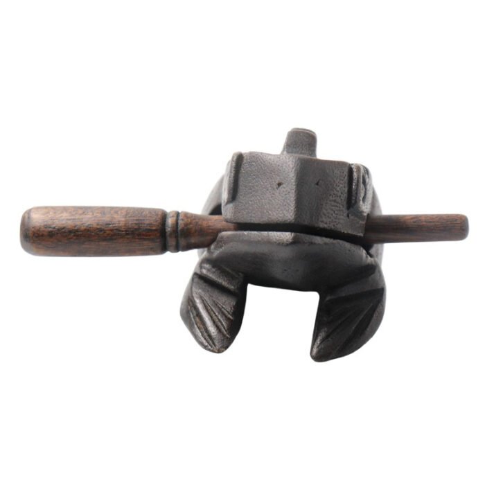 ⁦Antique Decoration Handmade Wooden Musical Croaking Frog Rasps⁩ - الصورة ⁦1⁩