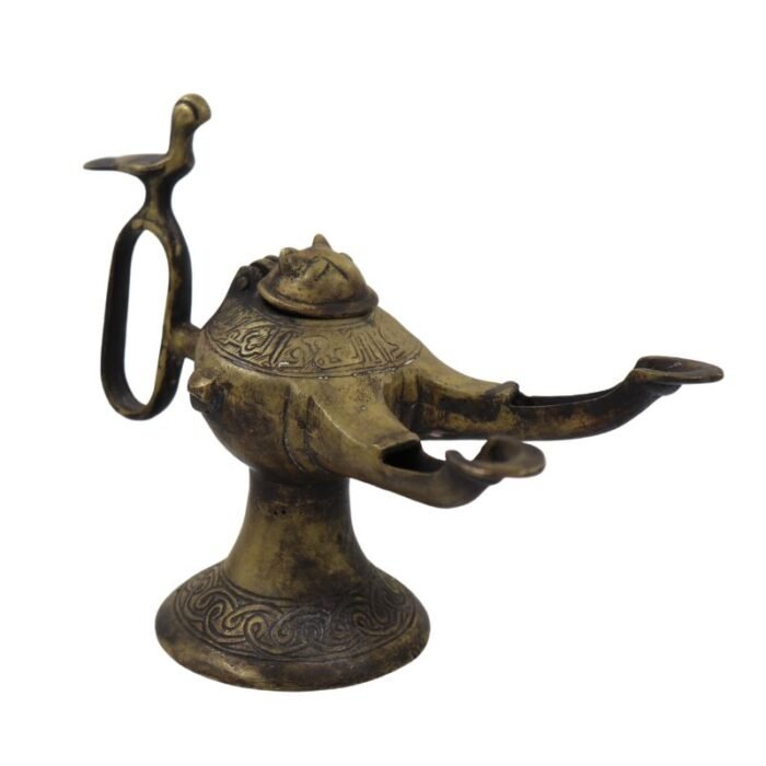 ⁦Antique Islamic Khorassan Multi Spout Oil Lamp⁩ - الصورة ⁦2⁩