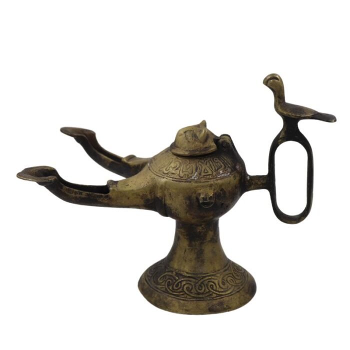 ⁦Antique Islamic Khorassan Multi Spout Oil Lamp⁩ - الصورة ⁦3⁩