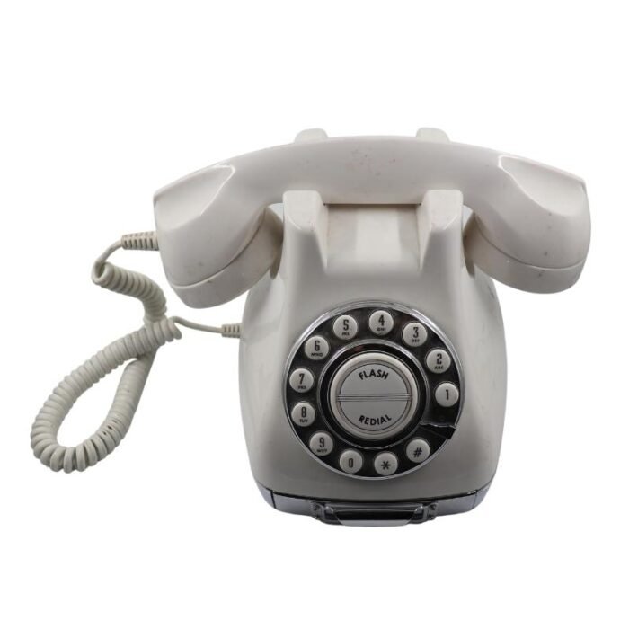 ⁦Antique Old Landline Telephone White⁩ - الصورة ⁦1⁩