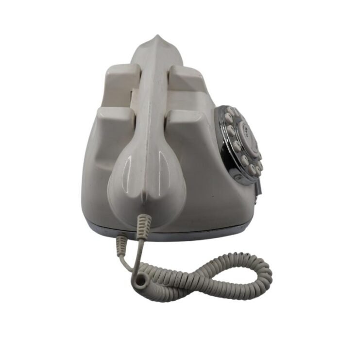 ⁦Antique Old Landline Telephone White⁩ - الصورة ⁦4⁩