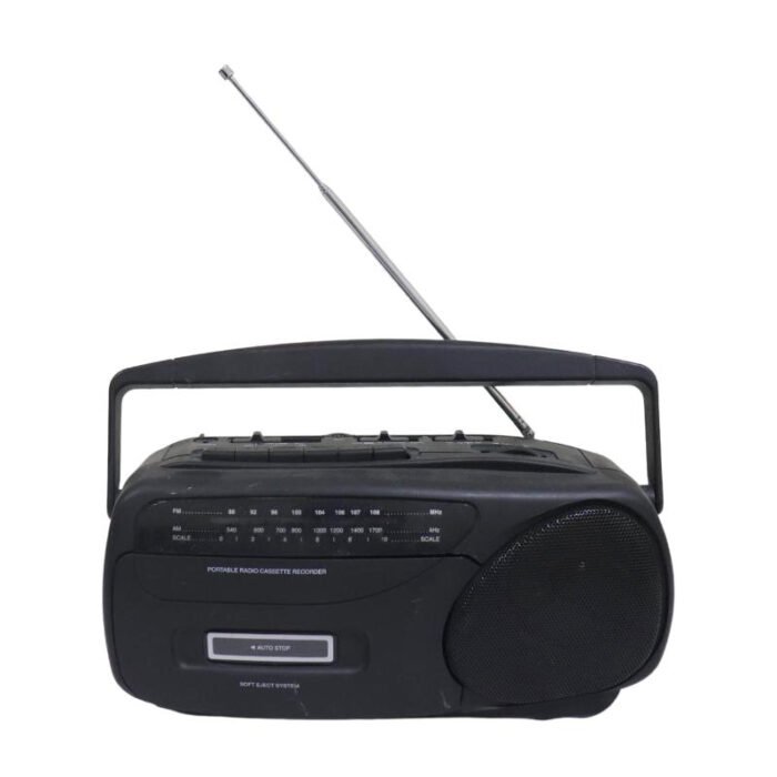 ⁦Antique Onn Portable 1980'S Mini Radio AM/FM Cassette⁩ - الصورة ⁦1⁩