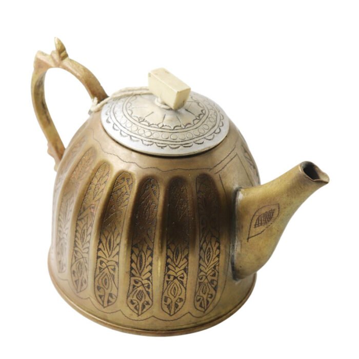 ⁦Antique Pots & Pan Brass Mini Islamic Tea Pot⁩ - الصورة ⁦2⁩