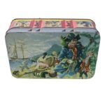 Antique Storage Box Made in England Metal Box - الصورة 4