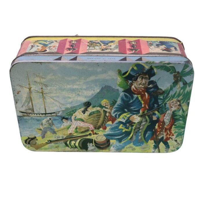 ⁦Antique Storage Box Made in England Metal Box⁩ - الصورة ⁦4⁩