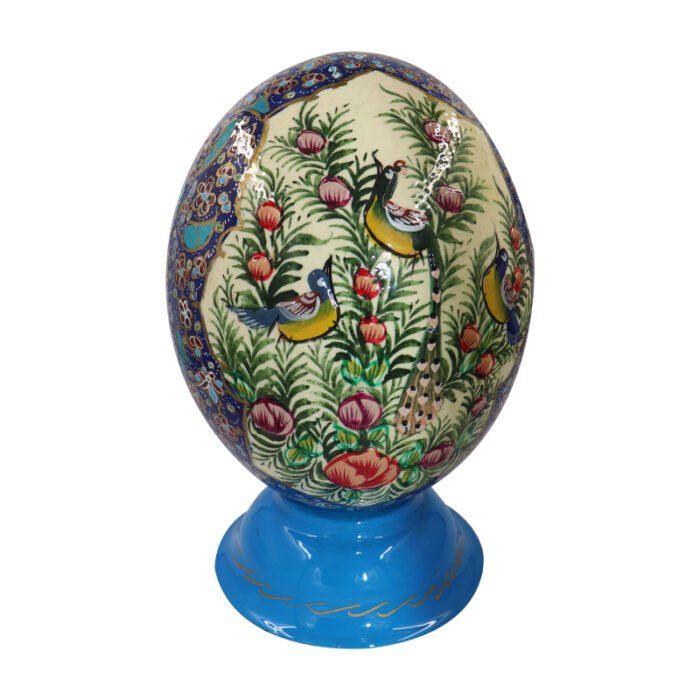 ⁦Antique Vintage Satsuma Procelain Hand Painted EGG on Stand⁩ - الصورة ⁦1⁩