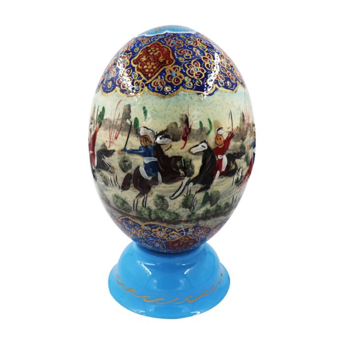 ⁦Antique Vintage Satsuma Procelain Hand Painted EGG on Stand⁩ - الصورة ⁦3⁩