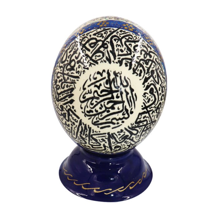 ⁦Antique Vintage Satsuma Procelain Hand Painted EGG on Stand⁩ - الصورة ⁦4⁩