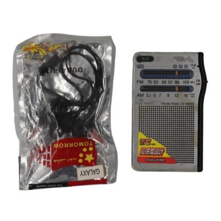 Antique old AAV radio silver with headphone