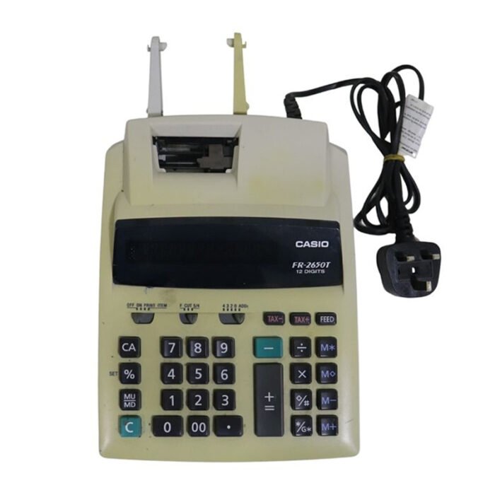 ⁦CASIO FR-2650T 12 DIGITS PRINTING CALCULATOR⁩ - الصورة ⁦1⁩