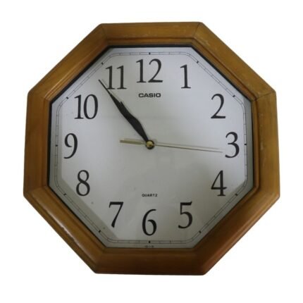 CASIO WOODEN CLOCK OLD