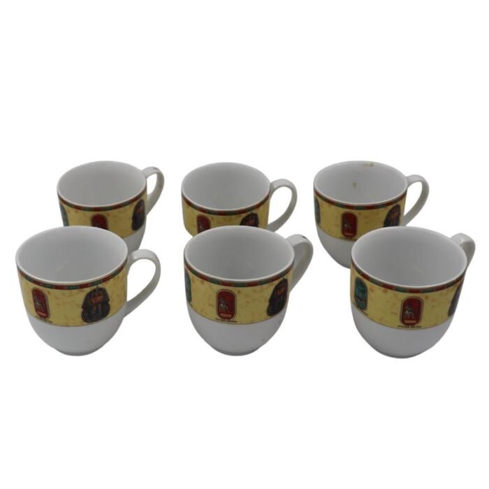⁦Cleopatra 6pc Tea Cup Set⁩ - الصورة ⁦1⁩