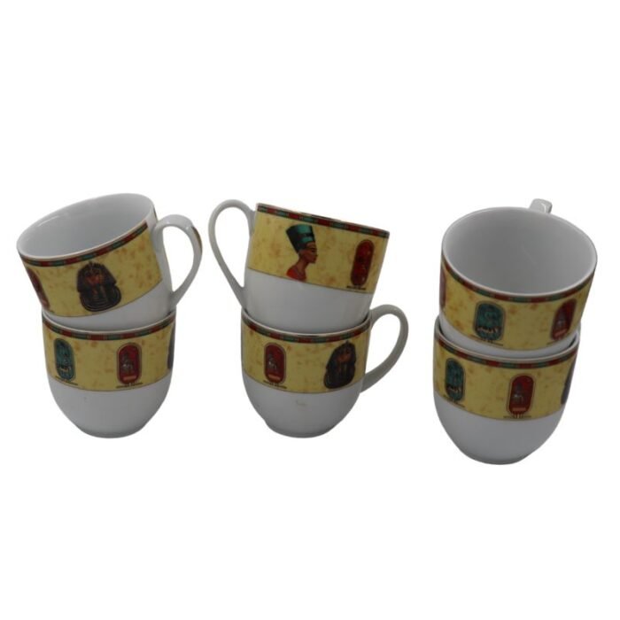 ⁦Cleopatra 6pc Tea Cup Set⁩ - الصورة ⁦2⁩