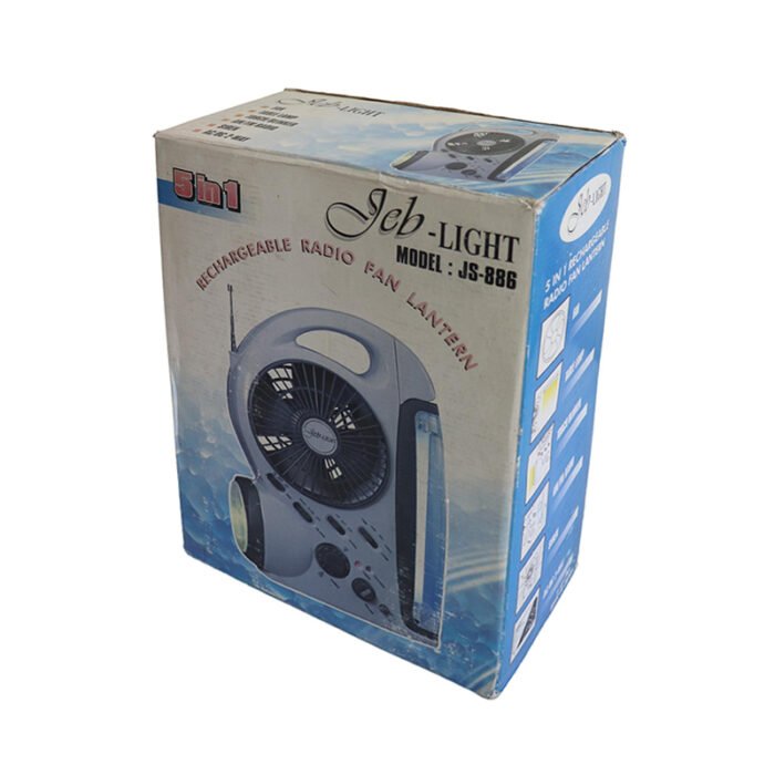 ⁦JEB LIGHT JS-886 RECHARGEABLE RADIO FAN LANTERN⁩ - الصورة ⁦1⁩