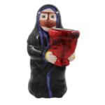 Mother Incense Burner Censer Wearing Black Abaya and Traditional Custom