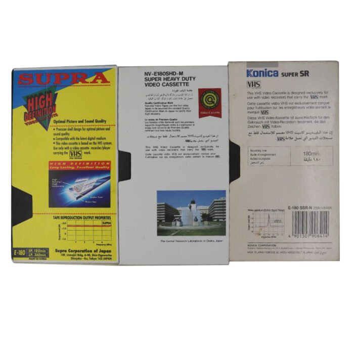 ⁦Old VHS cassatte set 3pc⁩ - الصورة ⁦1⁩