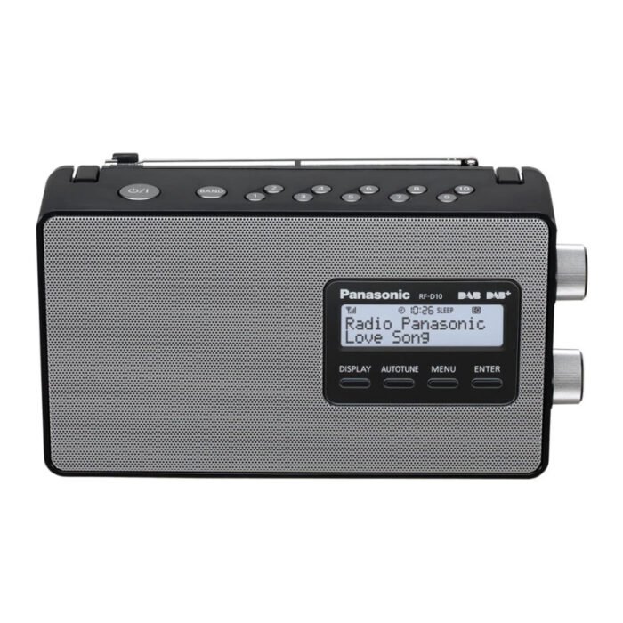 ⁦PANASONIC RF-D10 BLACK NOIR DAB-FM RADIO⁩ - الصورة ⁦1⁩