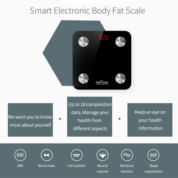 ⁦PROCOAT FG260RB SMART BODY FAT SCALE⁩ - الصورة ⁦6⁩