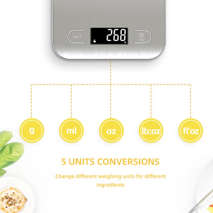 ⁦PROCOAT KT630LB SMART KITCHEN STAINLESS STEEL SCALE⁩ - الصورة ⁦6⁩