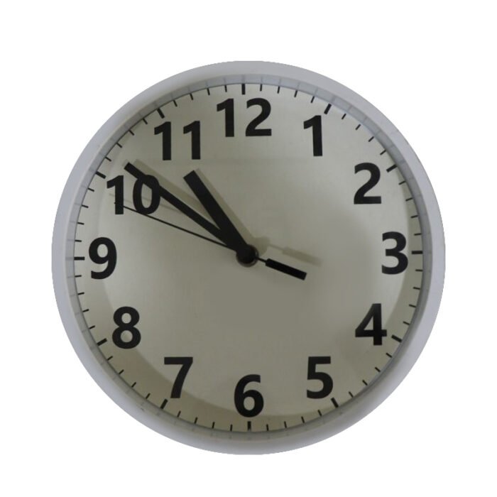⁦ROUND CLOCK WHITE⁩ - الصورة ⁦1⁩