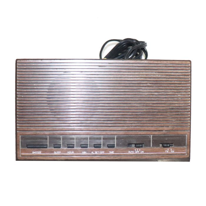 ⁦Radio Clock Wooden⁩ - الصورة ⁦1⁩