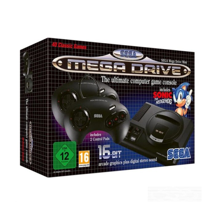 ⁦Sega Mega Drive 16 Bit With 40 Classic Games⁩ - الصورة ⁦1⁩