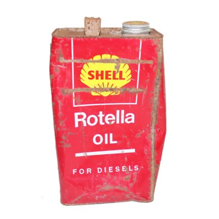 Shell Metal Oil Old Can