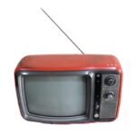 TOSHIBA BLACK & WHITE TV RED