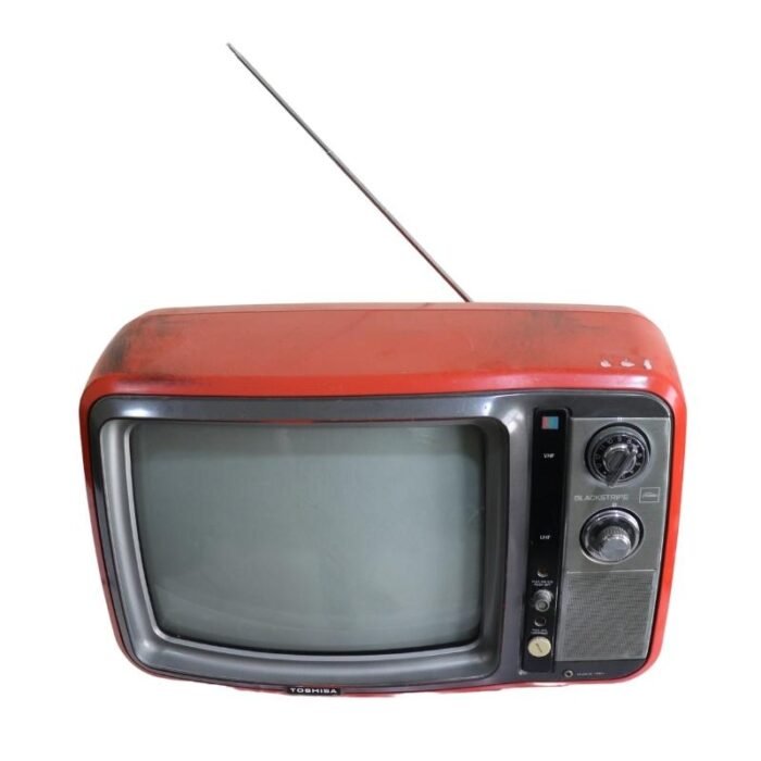 ⁦TOSHIBA BLACK & WHITE TV RED⁩ - الصورة ⁦1⁩