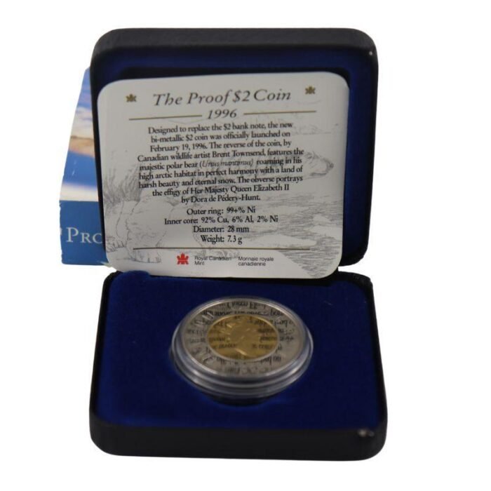 ⁦The proof 2$ 1996 Elizabith coin⁩ - الصورة ⁦2⁩