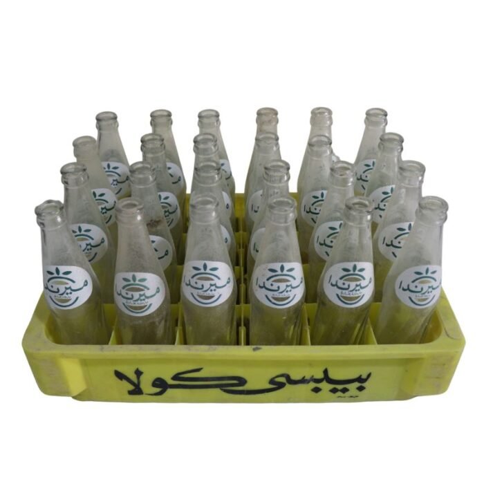 ⁦Vintage 24pc Soft Cool Drink Bottles Set with Tray⁩ - الصورة ⁦3⁩
