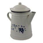 Vintage Copper Coffee Pot Kettle white