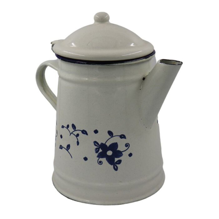 ⁦Vintage Copper Coffee Pot Kettle white⁩ - الصورة ⁦1⁩