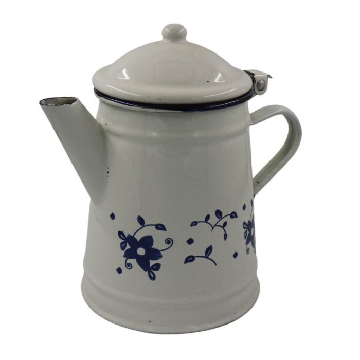 ⁦Vintage Copper Coffee Pot Kettle white⁩ - الصورة ⁦2⁩