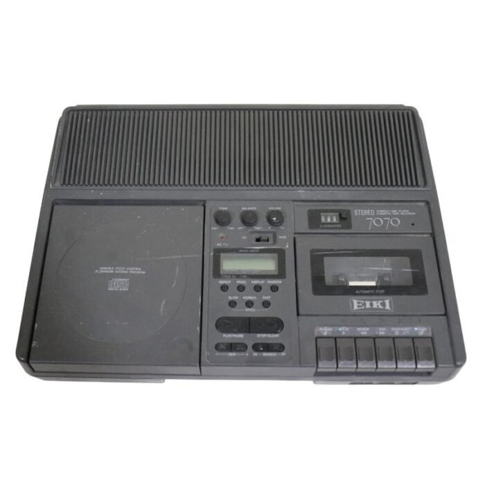 ⁦Vintage Eiki 7070A CD Player/Cassette Tape Player and Recorder⁩ - الصورة ⁦1⁩