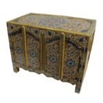 Vintage Handnade Wooden Painted Storage Box - الصورة 2