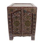 Vintage Handnade Wooden Painted Storage Box - الصورة 4