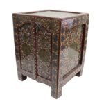 Vintage Handnade Wooden Painted Storage Box - الصورة 5