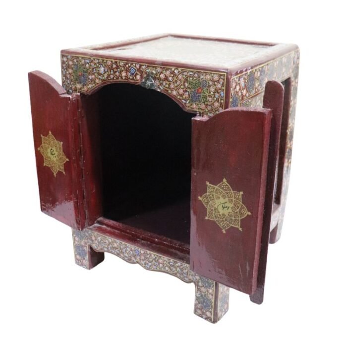 ⁦Vintage Handnade Wooden Painted Storage Box⁩ - الصورة ⁦6⁩
