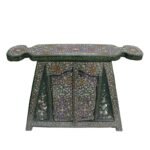 Vintage Handnade Wooden Painted Storage Box - الصورة 7