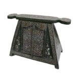 Vintage Handnade Wooden Painted Storage Box - الصورة 9