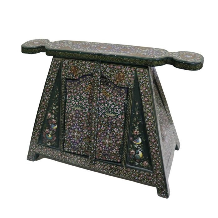 ⁦Vintage Handnade Wooden Painted Storage Box⁩ - الصورة ⁦9⁩