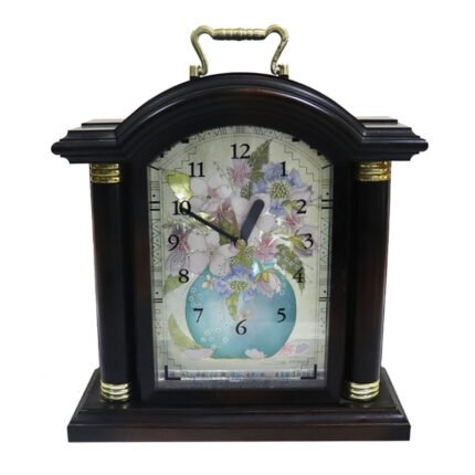 Vintage Old Wooden Clock W/hidden Jewelley Storage Rack
