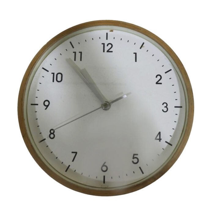⁦WOODEN ROUND CLOCK⁩ - الصورة ⁦1⁩